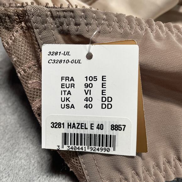 Chantelle Bra Womens 40DD Tan Rive Gauche Full Coverage Underwire Hazel New - Picture 7 of 10